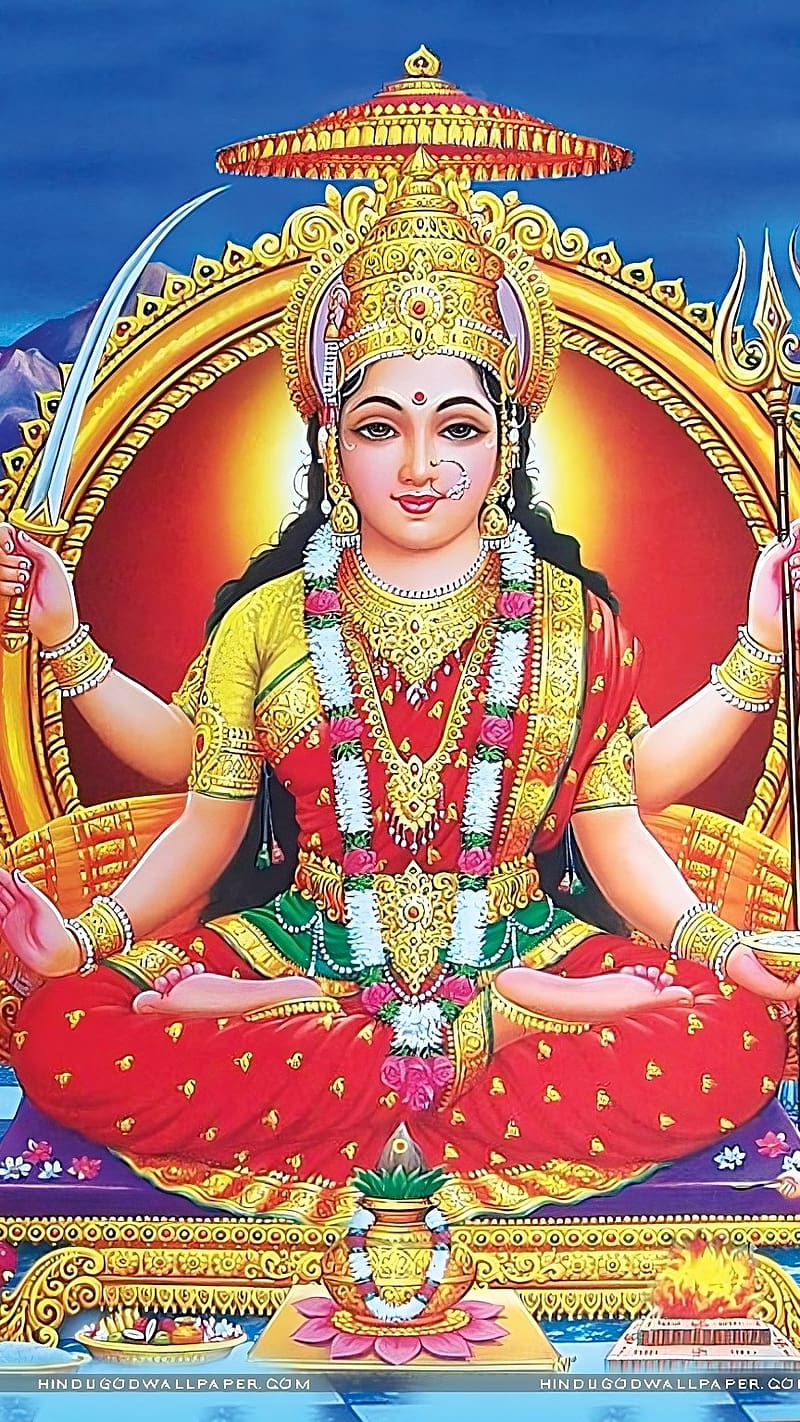 Santoshi Mata, god mata, god, mata, lord, HD phone wallpaper