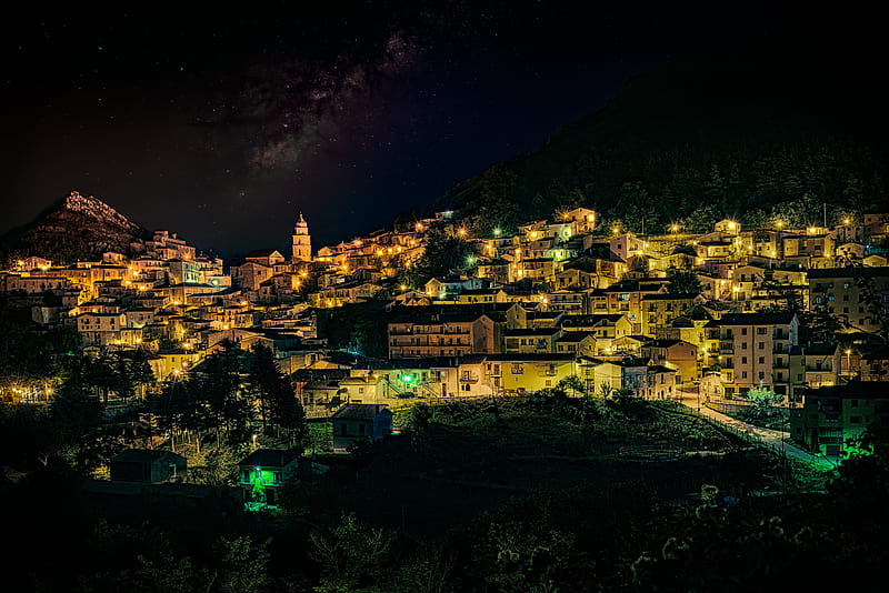 Towns, Town, Basilicate, Italy, San Fele, HD wallpaper