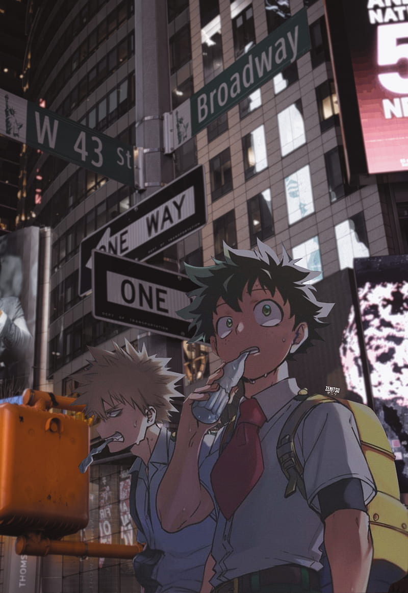 MIDORIYA and Katsuki, anime, bokonohero, boku no hero, bokunohero, edit ...