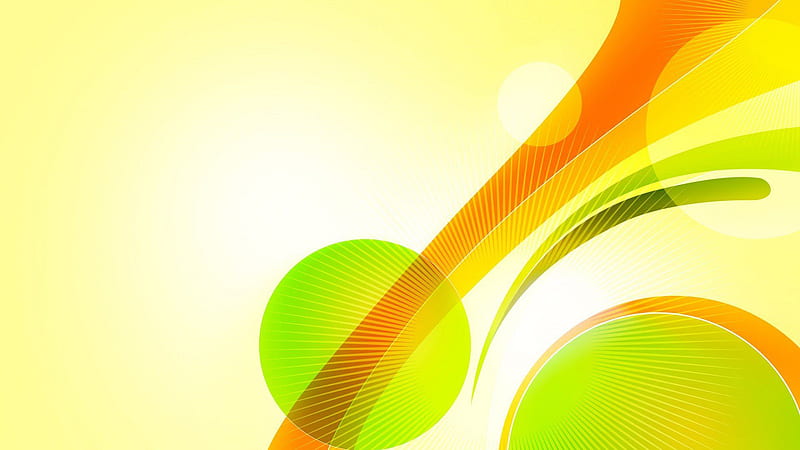 Yellow With Green And Orange Yellow Summary, HD wallpaper