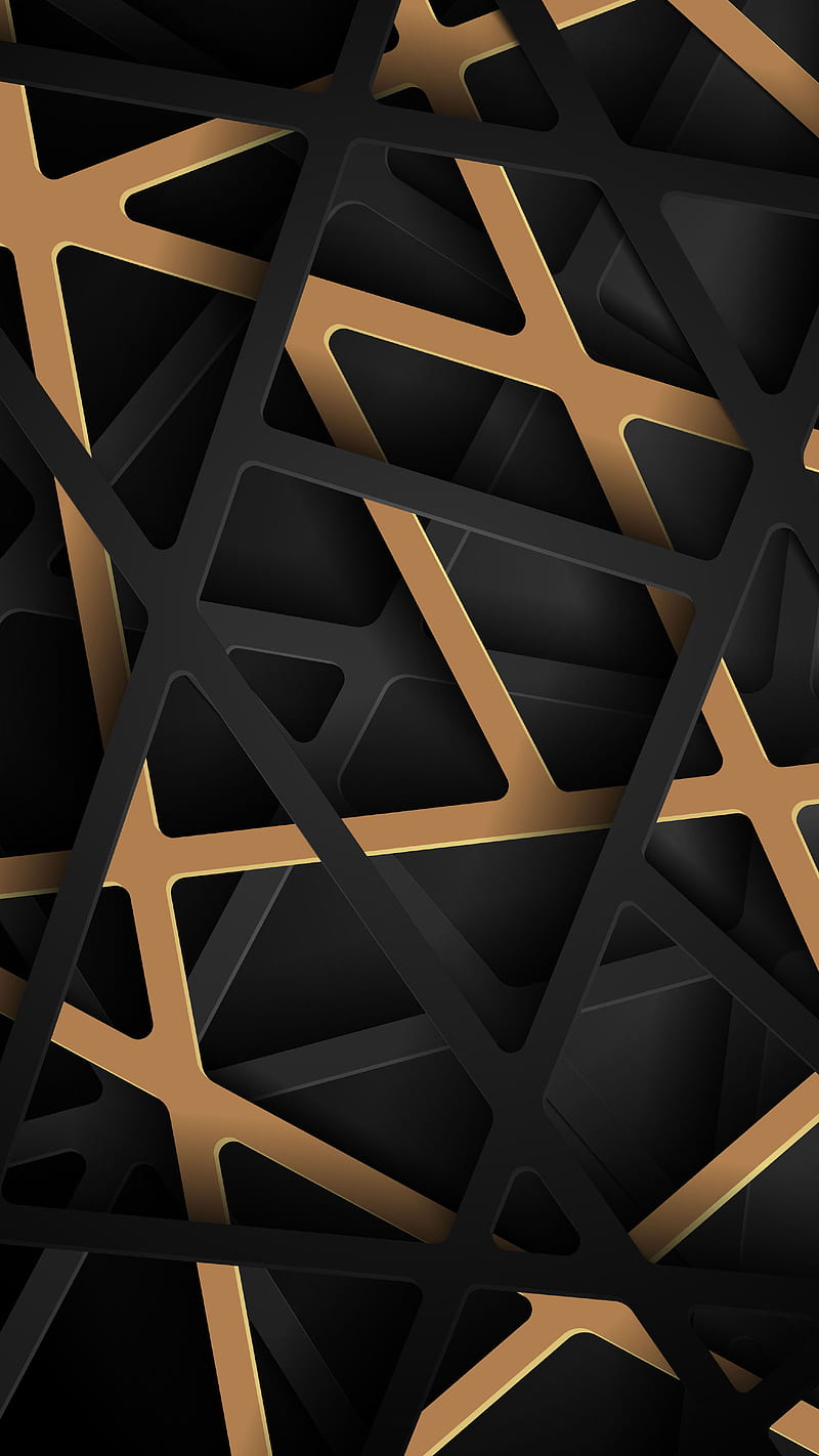 3D Criss Cross, 3D background, 3D black background, 3D brown background, HD phone wallpaper