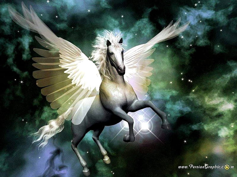 A flying horse, super, nice, cool, bonito, very, HD wallpaper | Peakpx
