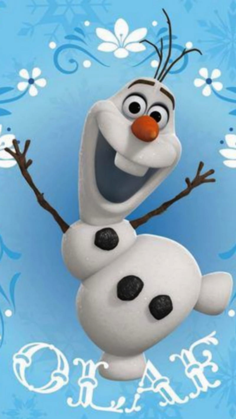 snowman olaf, frozen, snow, winter, HD phone wallpaper