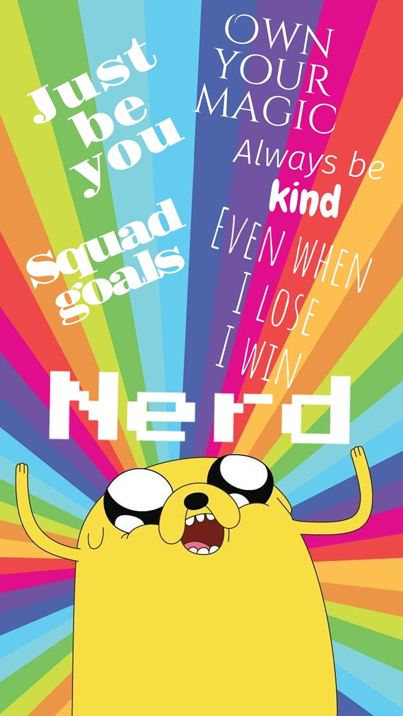 Be Yourself, adventure time, jake, love, HD phone wallpaper