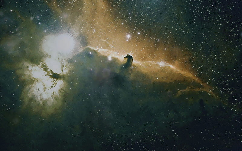 Horse head Nebula, dalearsi, Space, Universe, Mystic, dark, Nebula, Galaxy da Learsi, HD wallpaper