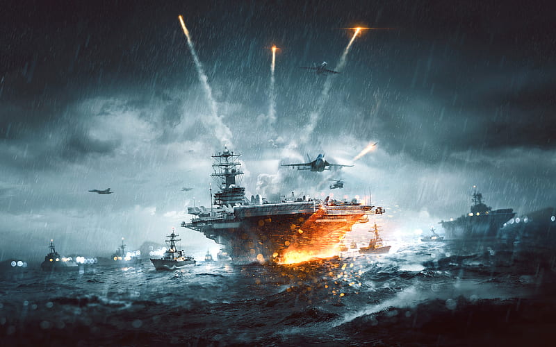 Battlefield 4 Naval Strike, poster, 2019 games, Battlefield, shooter, HD wallpaper