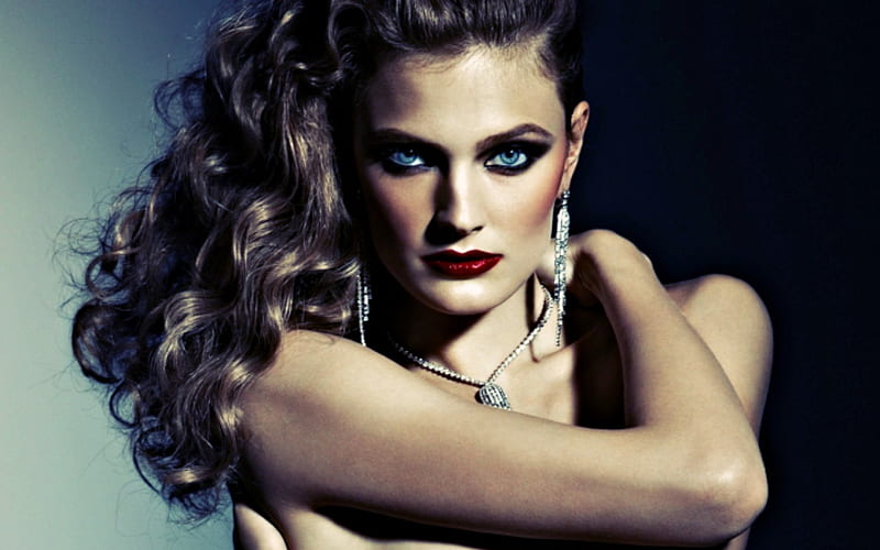 Constance Jablonski, model, beauty, make-up, woman, blue eyes, HD ...