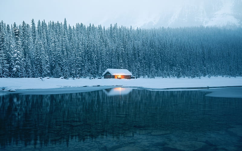 Winter tires ice snow house-Nature High Quality, HD wallpaper