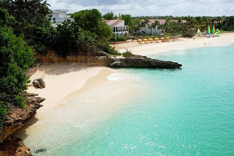 ~~ Paradise ~~, beaches, Caribbean, sea, Island, HD wallpaper