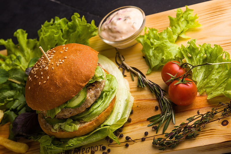 Food, Burger, Still Life, Tomato, HD wallpaper