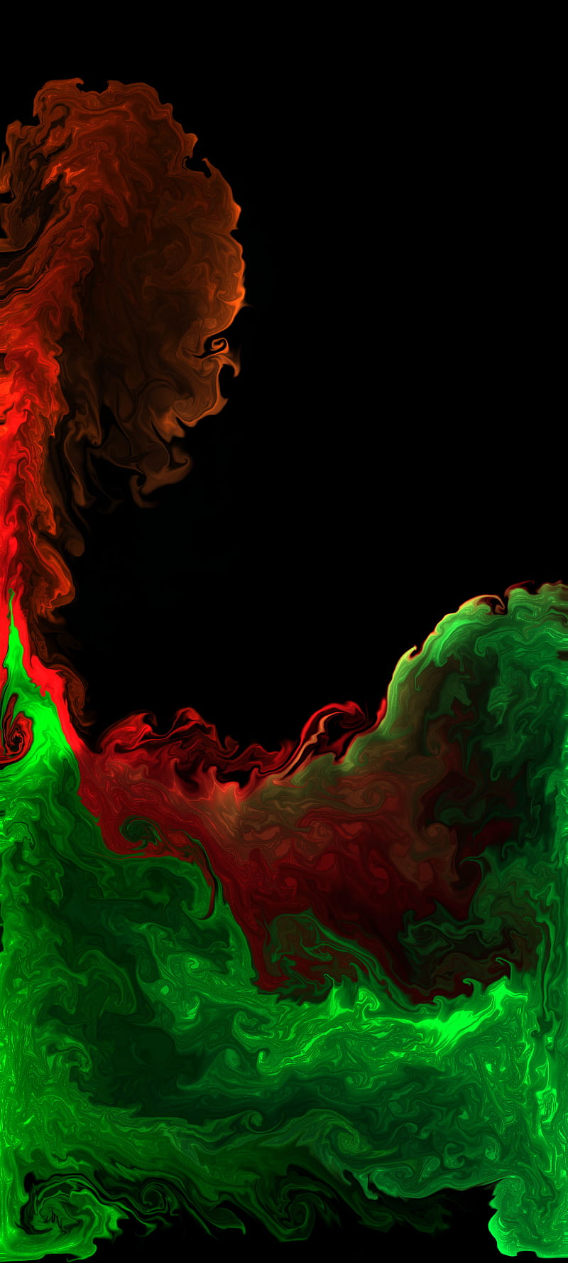 1080P free download | Flowing, flame, flames, fluid, green, mix, orange ...