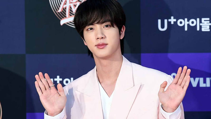 Jin Is Wearing White Pink Coat Suit Jin, HD wallpaper