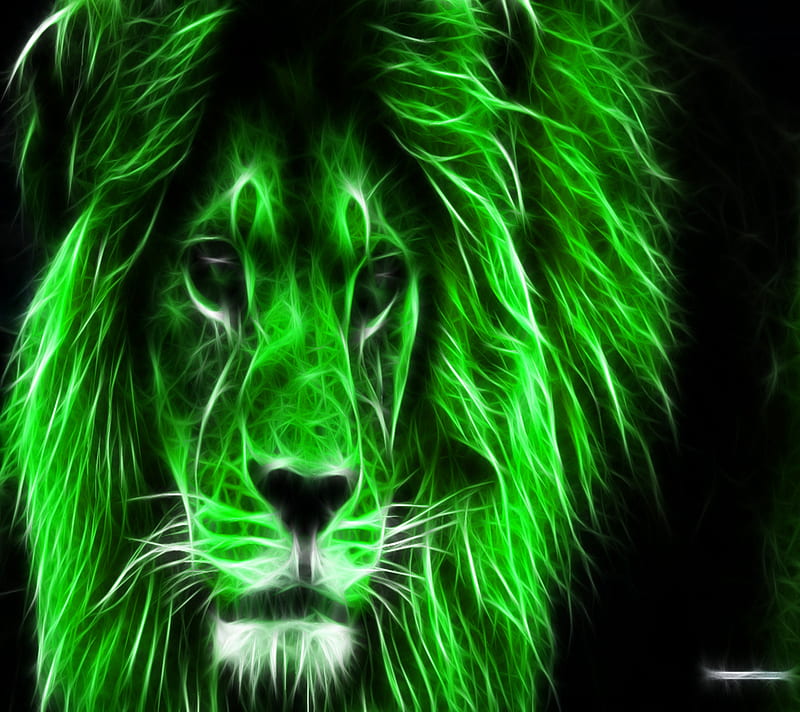 3D Lion, abstract, HD wallpaper | Peakpx