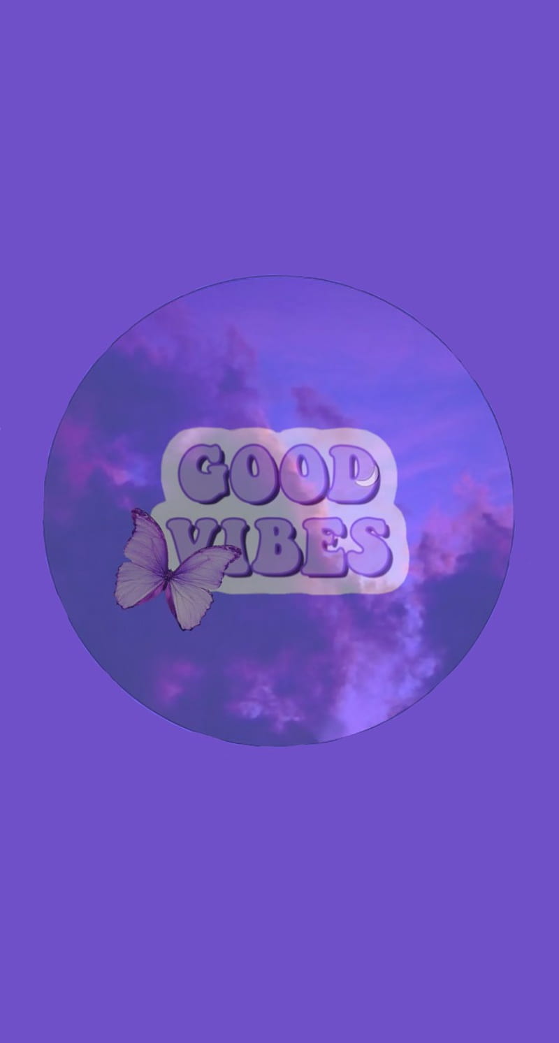 Good vibes, aesthetic, aesthetic purple, purple, HD phone wallpaper | Peakpx