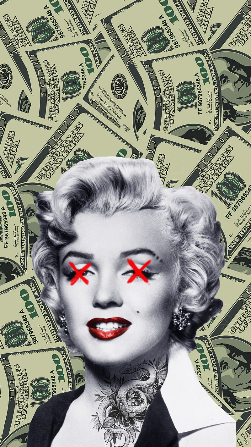 Marilyn Monroe, artista, money, HD phone wallpaper | Peakpx