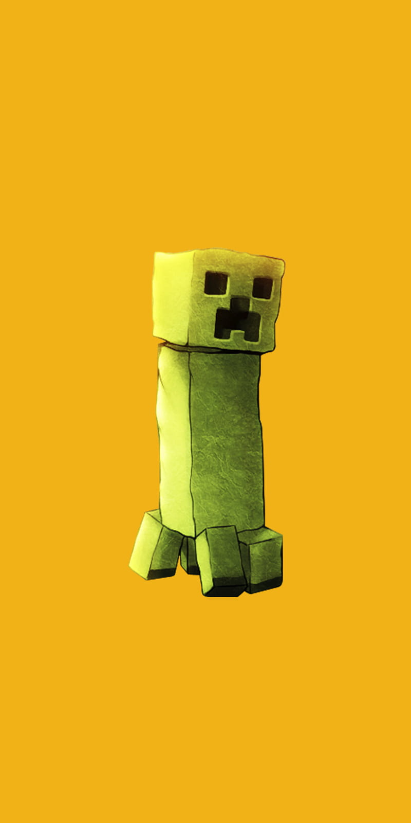 Minecraft Creeper , games, green, yellow, HD phone wallpaper