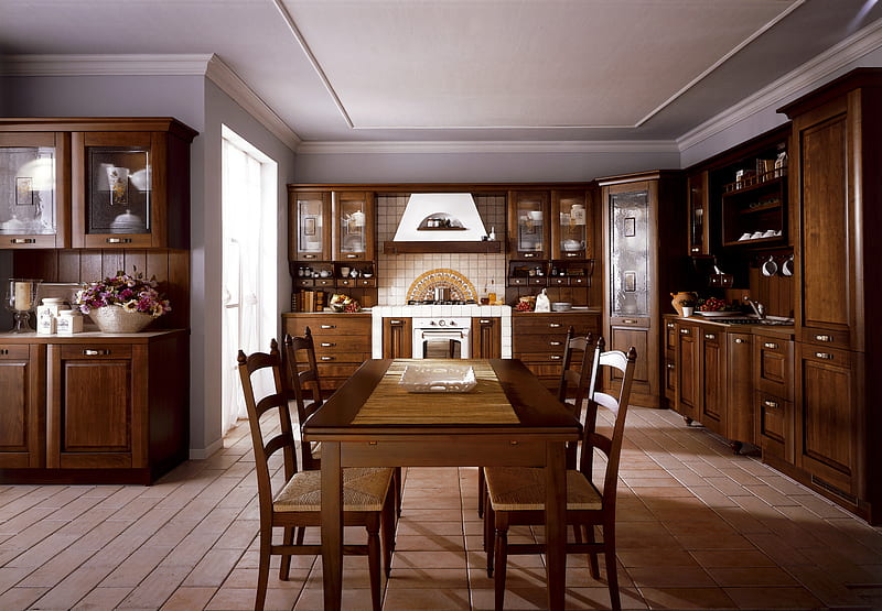 Kitchen, interior, desenho, house, HD wallpaper | Peakpx