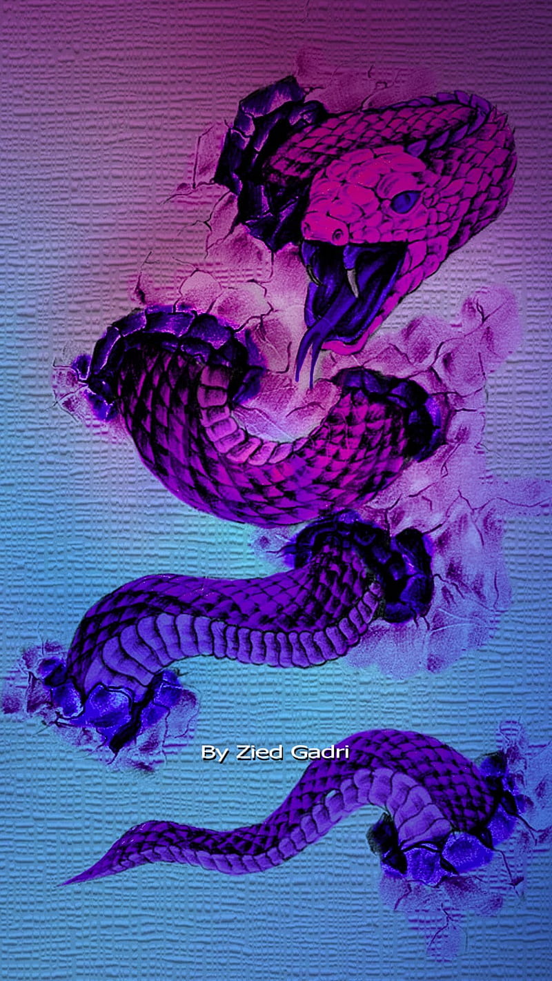 Snake iPhone, Pink Snake, HD phone wallpaper