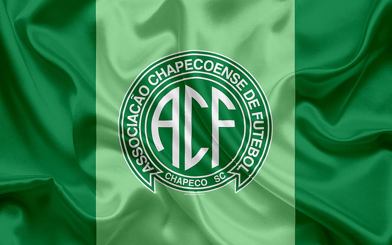 Chapecoense FC, Brazilian football club, emblem, logo, Brazilian Serie A, football, Chapeco, Santa Catarina, Brazil, silk flag, HD wallpaper
