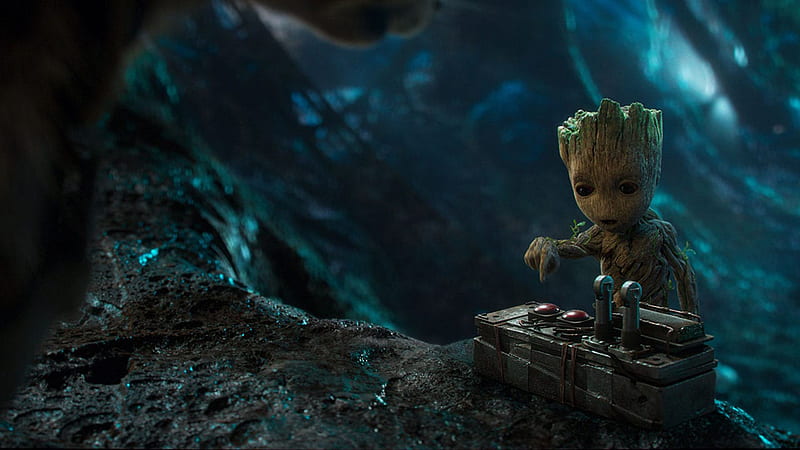 Cute Baby Groot In Guardians of the Galaxy Guardians of the Galaxy Vol. 2, HD wallpaper