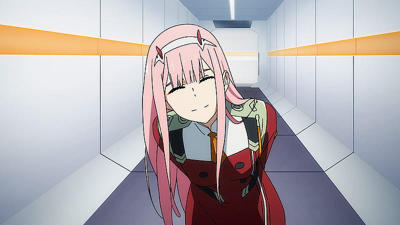 Darling In The FranXX Zero Two Hiro Zero Two With Pink Hair And Horn Anime, HD wallpaper