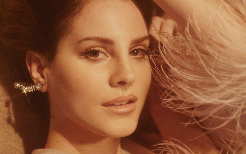 Lana Del Rey, American singer, portrait, beautiful woman, HD wallpaper