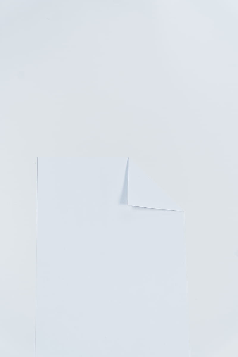 White Paper on White Surface, HD phone wallpaper