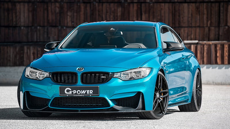 BMW M3, G Power, 2016, Twinpower Turbo, tuning BMW, bright blue M3, HD wallpaper