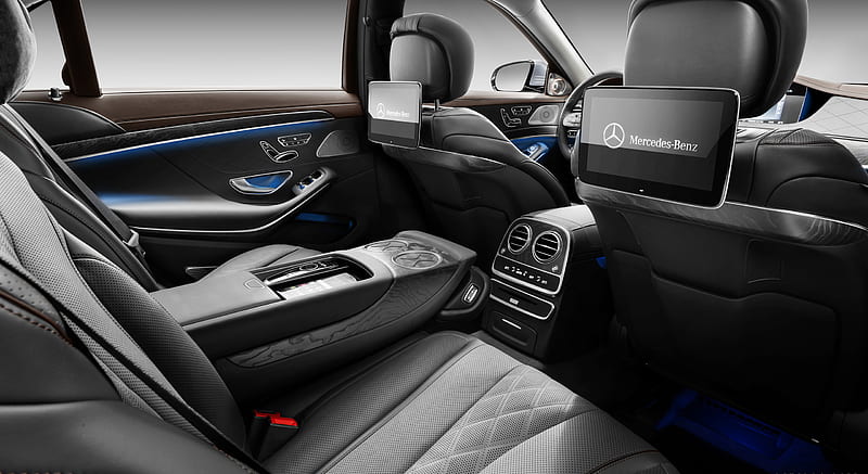 2018 Mercedes-Benz S-Class - Magma Grey / Espresso Brown Leather Interior , car, HD wallpaper