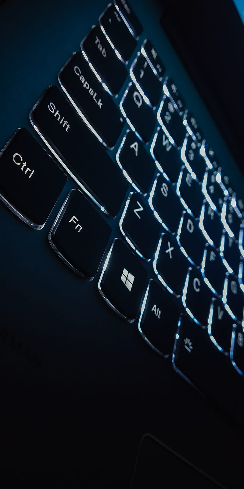 Laptop Keyboard, abcd, amoled, backlight, black, computer, key, lenovo, white, HD phone wallpaper
