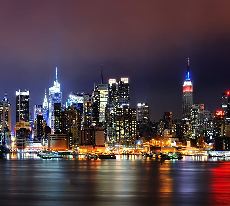 New York Skyline, empire state, manhattan, new york, nyc, HD wallpaper