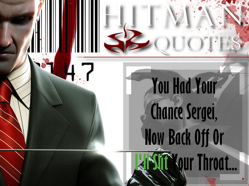 Agent 47 Quote 9 Video Games Bloody Death Crimes Silent Assassin Blood Money Hd Wallpaper Peakpx