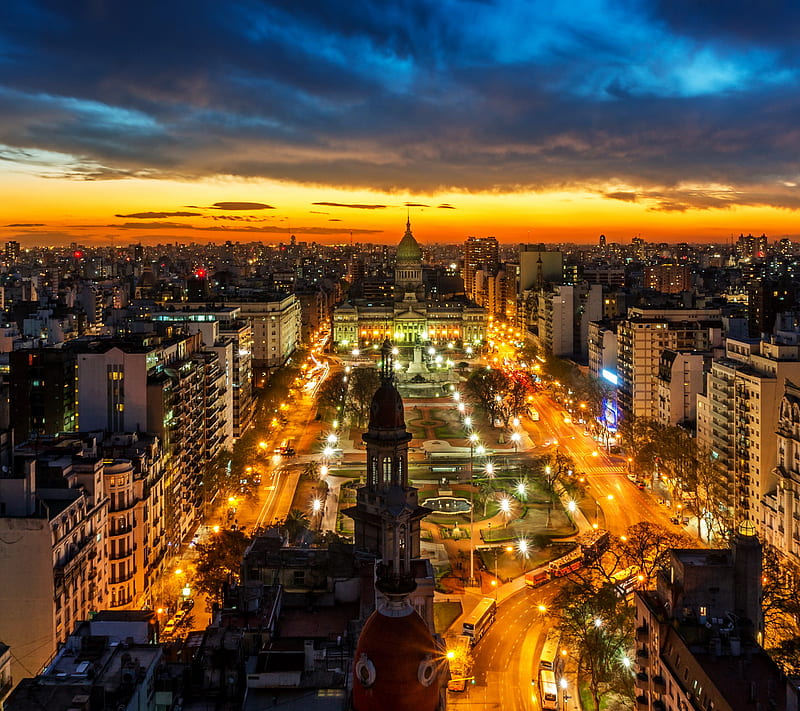 Buenos Aires, colors, landscape, HD wallpaper