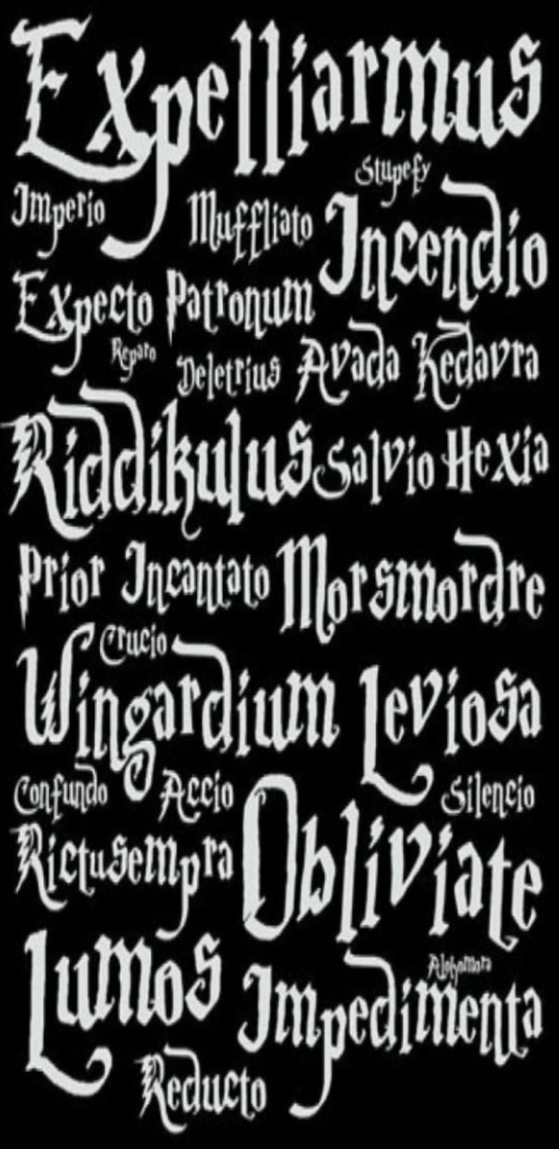 Feitiços  Harry potter spells, Harry potter wallpaper, Harry potter spell  book