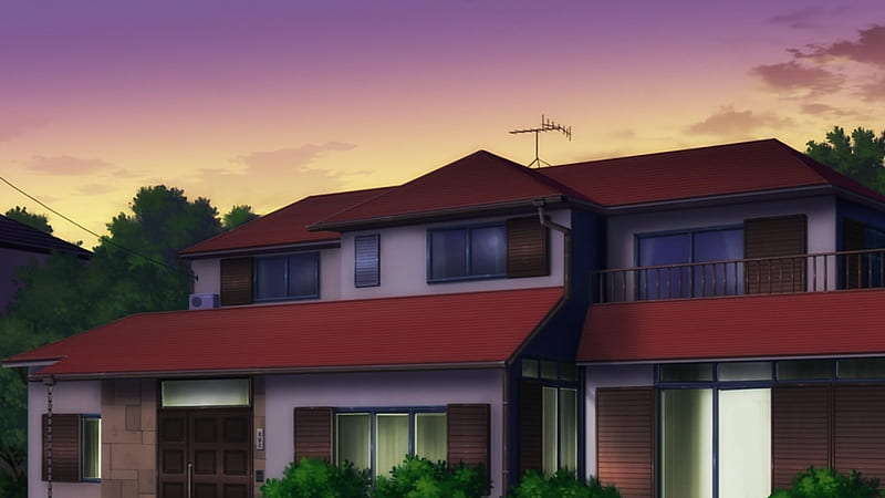 Anime Landscape: Anime House Hall Background