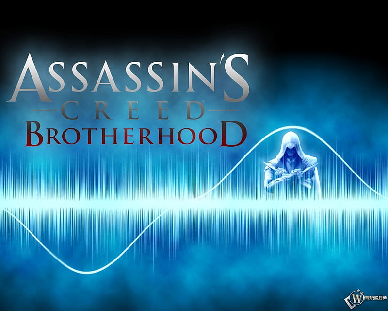assassin's creed brotherhood, assassins creed, assassins creed brotherhood, ezio, animus, blue, HD wallpaper