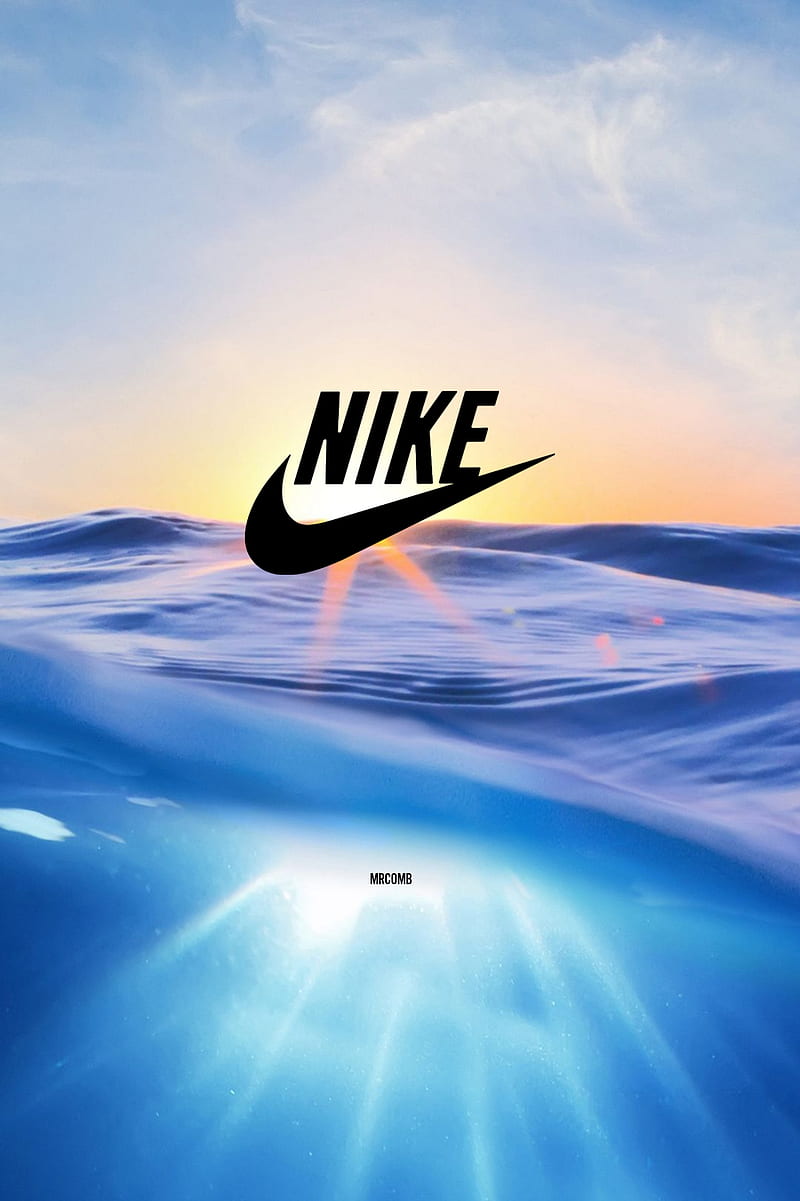 Nike Summer, black, blue, iphone, logo, nike logo, sun, water, HD phone ...