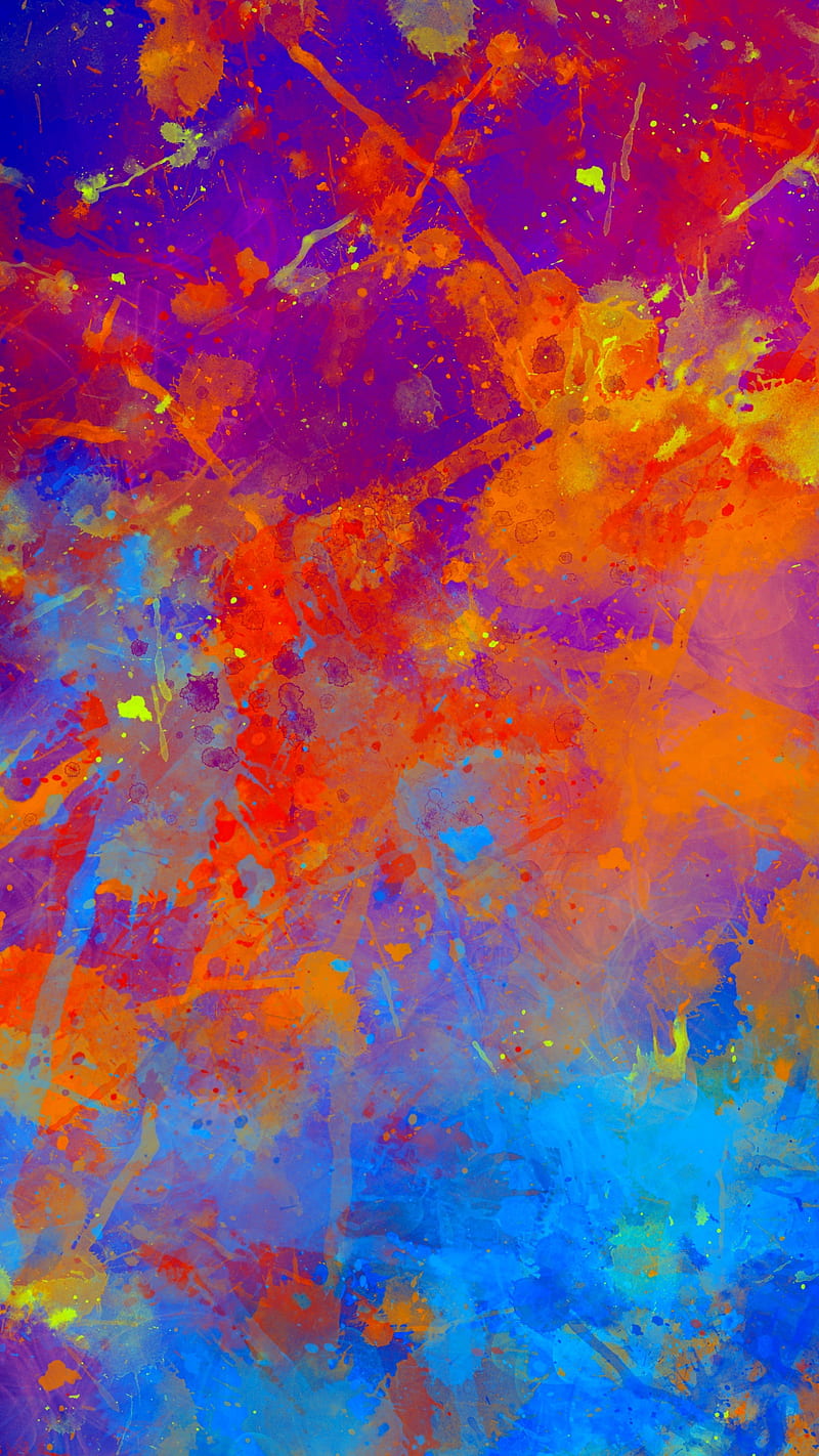 abstract, color, colors, colors, mix, paint, random, space, splash, storm, HD phone wallpaper