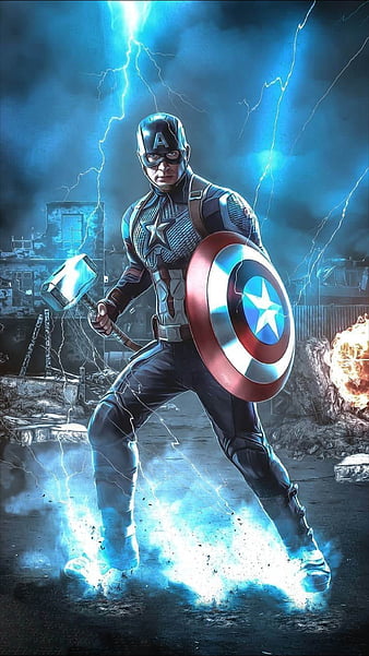 Captain America, avengers, hammer hero, heroes, marvel, movie, thor, HD phone wallpaper