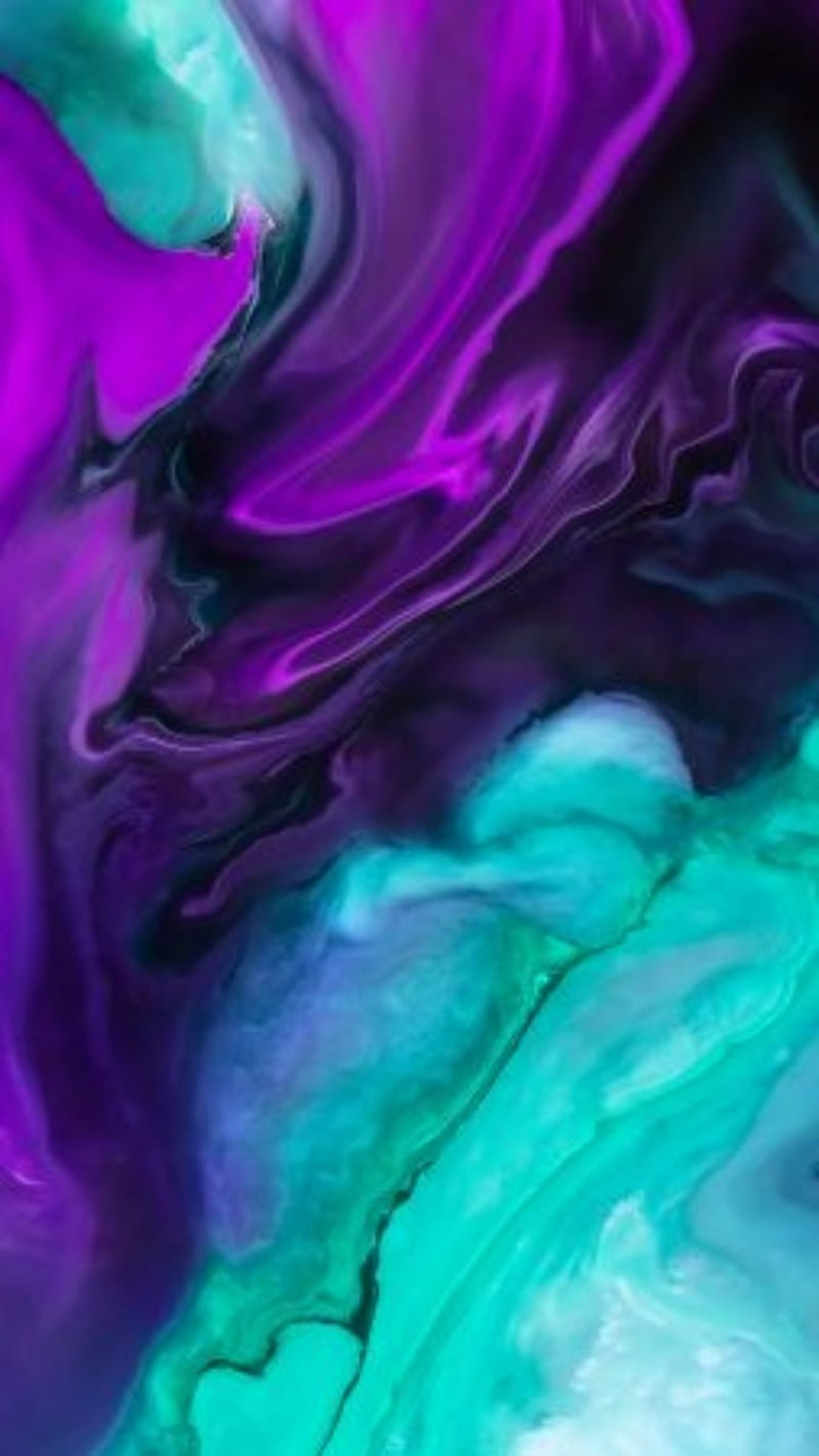 turquoise Purple , 2019, colour, deep, glitter, neon, shiny, silky, themes, views, HD phone wallpaper
