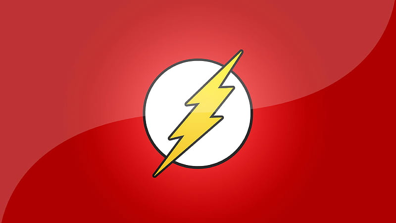 Flash Logo Minimal , flash, superheroes, minimalism, minimalist, HD wallpaper