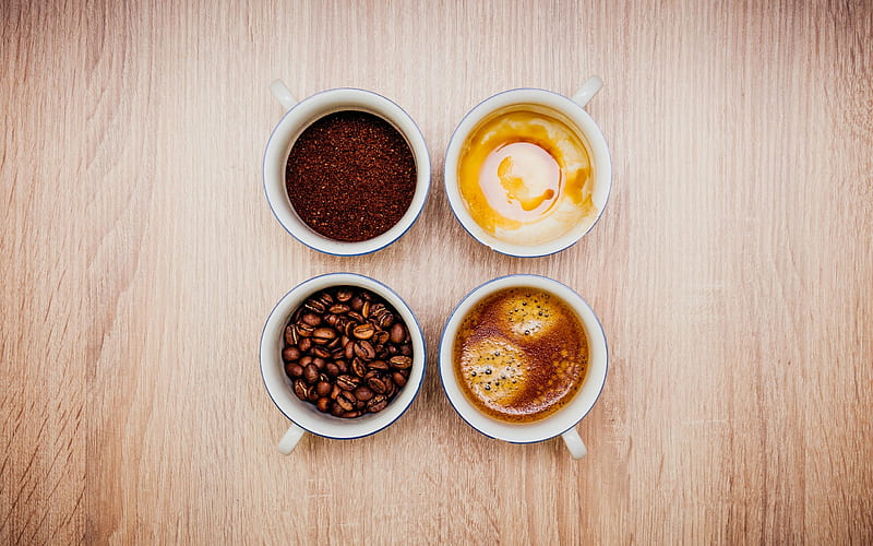 Coffee cups varieties-High Quality, HD wallpaper