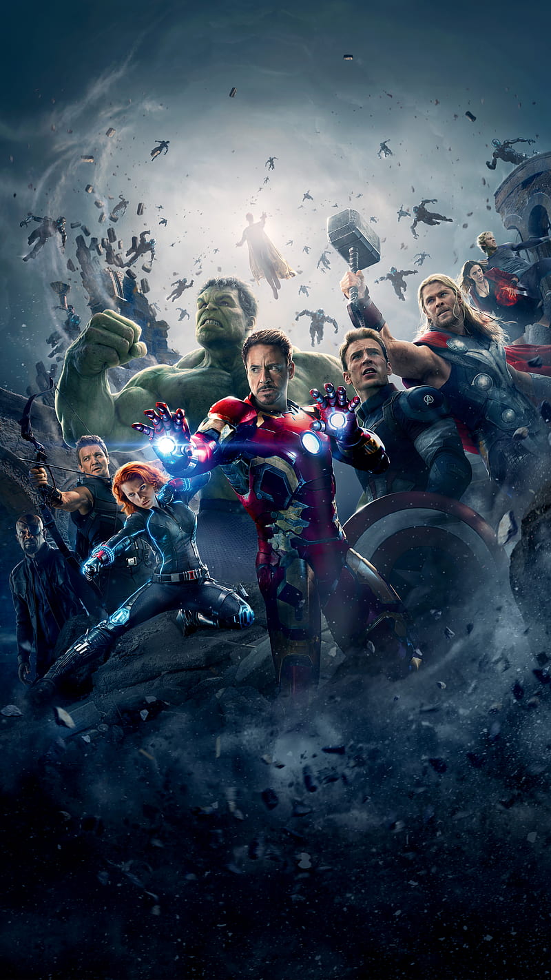 Avengers, captain america, hulk, iron man, marvel, thor, guerra, HD phone wallpaper