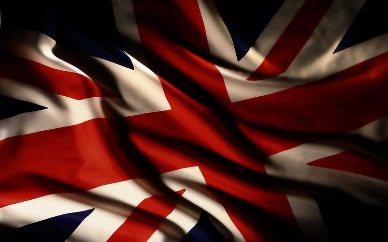 British flag, fabric, Union Jack, flags, UK flag, HD wallpaper