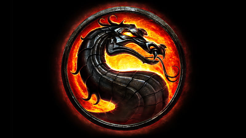 Mortal Kombat, Dragon, Black background, Graphics CGI, HD wallpaper ...