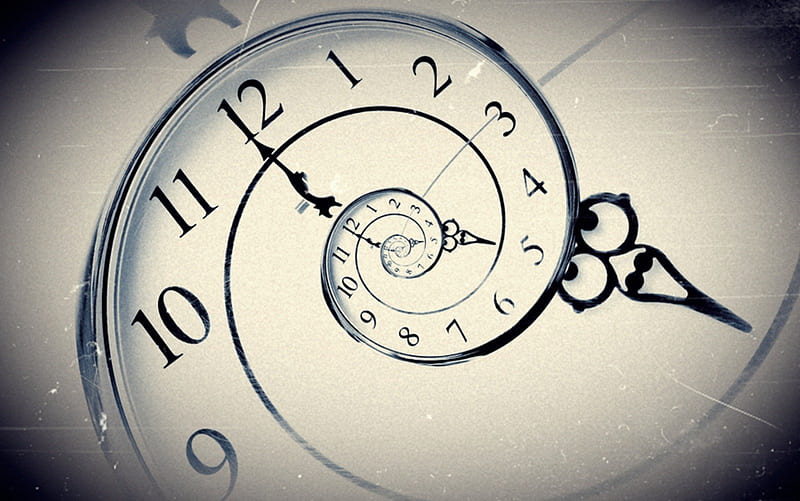 Time Will Tell, clock, abstract, old, time, HD wallpaper