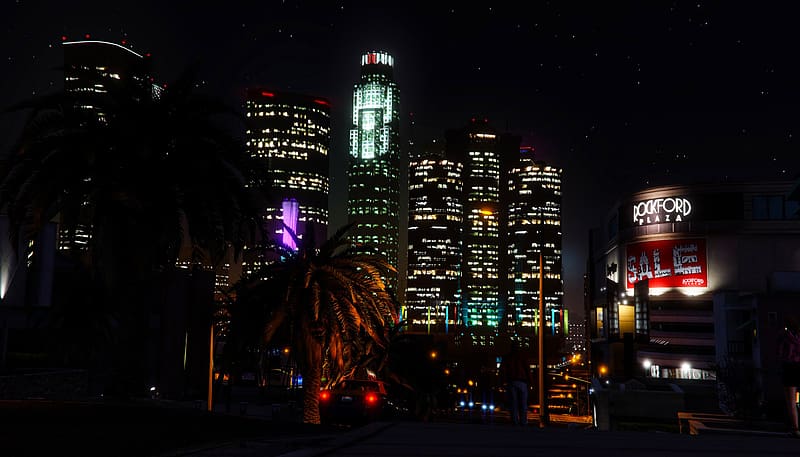 2K free download | Night, City, Skyscraper, Video Game, Grand Theft ...