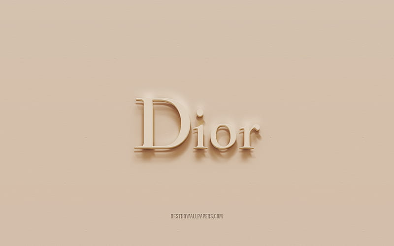 Dior logo, brown plaster background, Dior 3d logo, brands, Dior emblem, 3d  art, HD wallpaper | Peakpx