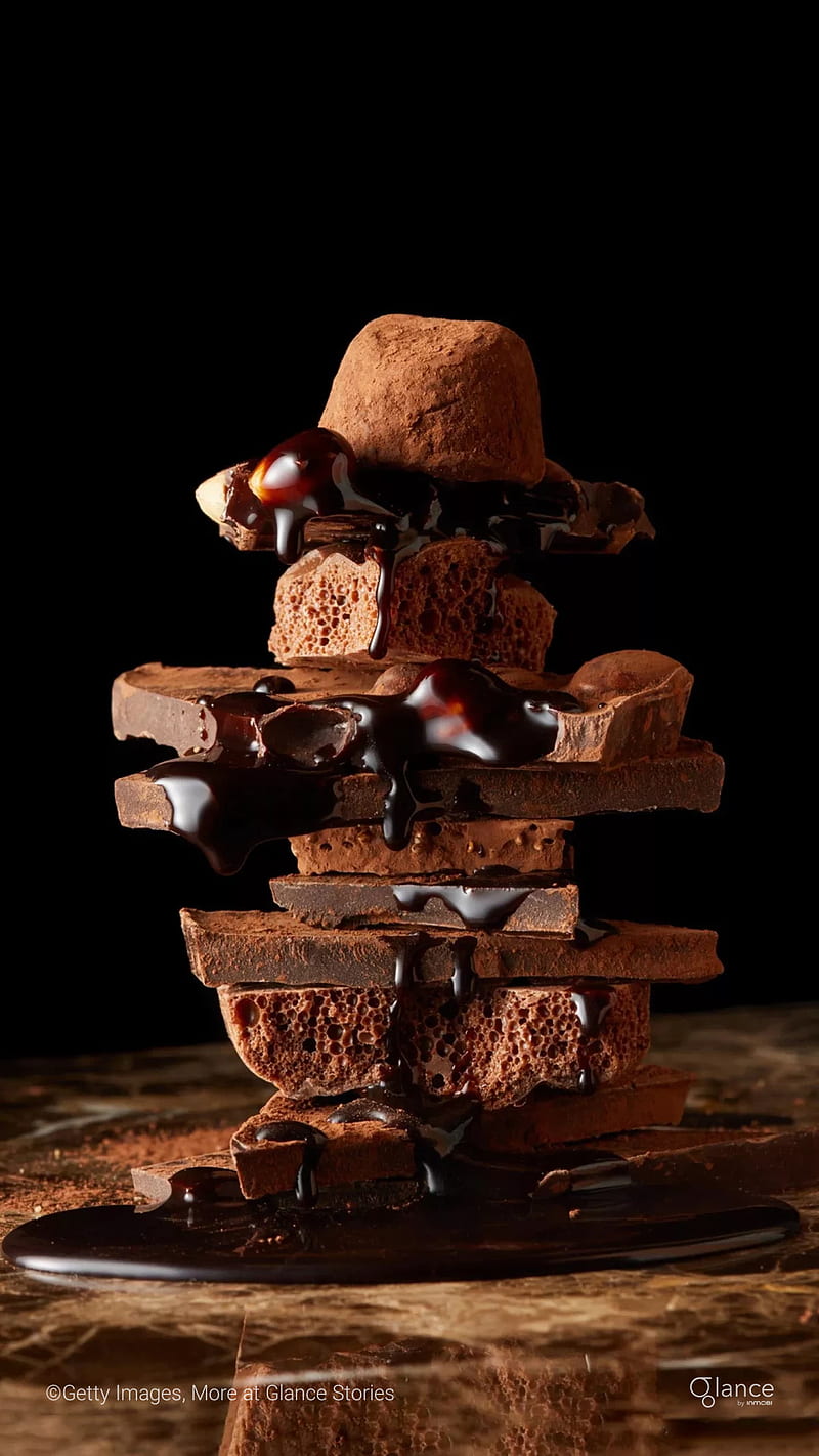One piece of chocolate cake, cherry, nut 1242x2688 iPhone 11 Pro/XS Max  wallpaper, background, picture, image