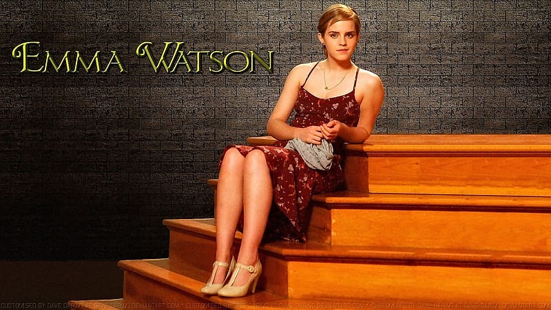 Emma Watson Wallflower Stairs II V2, celebrities, stairs, actrice, people, wallflower, emma watson, HD wallpaper